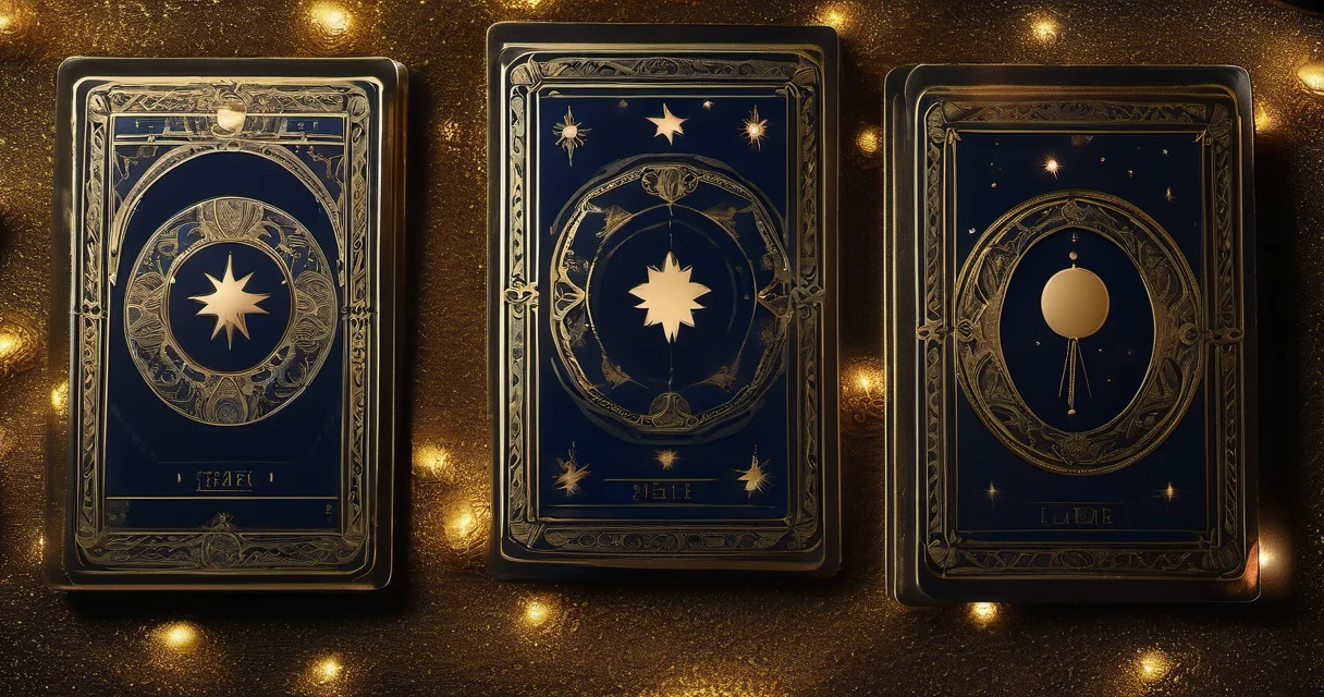 Tirada de cartas de tarot boca abajo con dorados sobre terciopelo medianoche bajo la luz de la luna